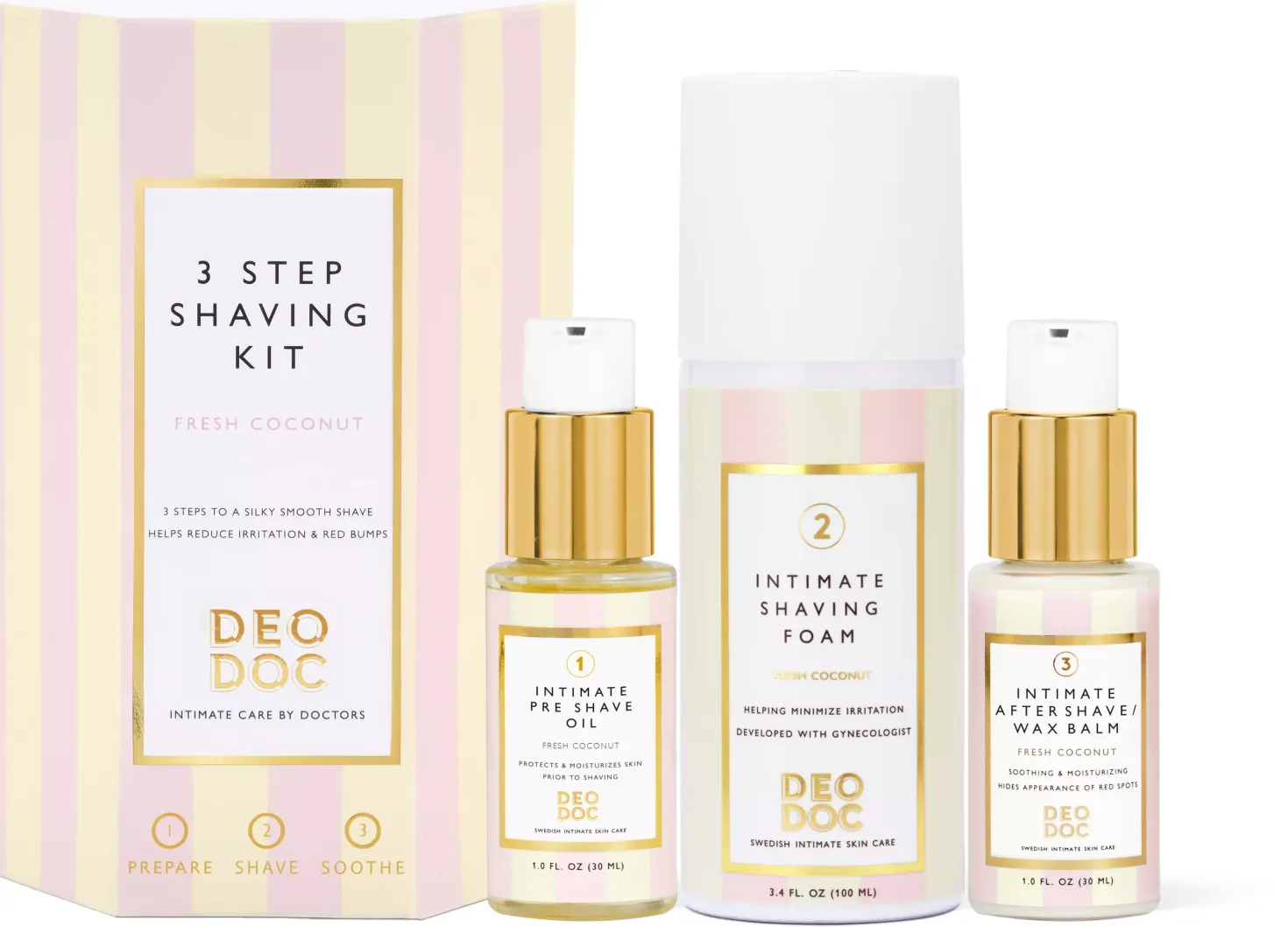 DeoDoc 3-Step Shaving Kit