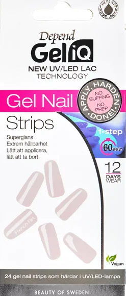 DependGel iQ Gel Nail Strips Bordeaux Dreams