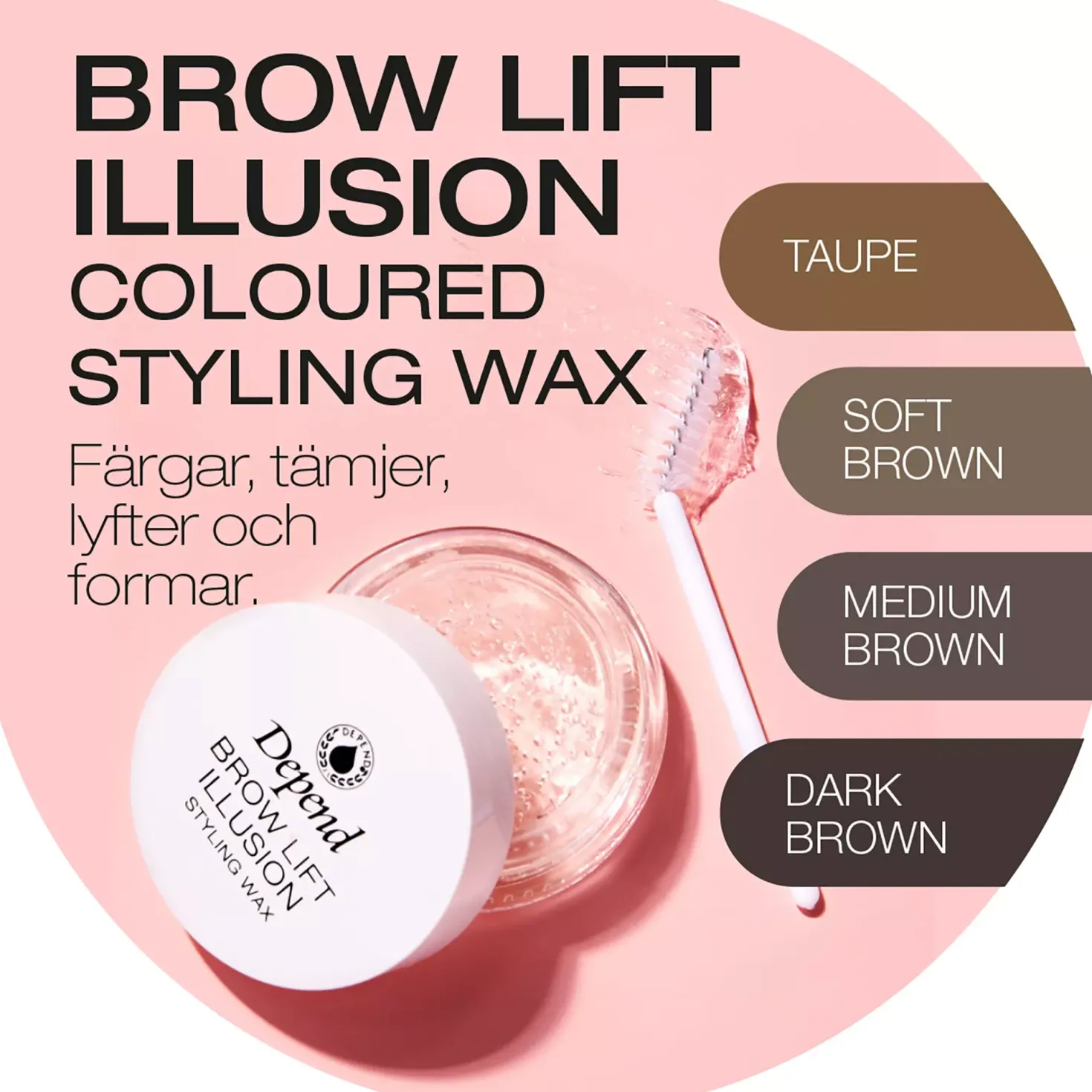 Depend Perfect Eye Brow Illusion Wax Soft Brown