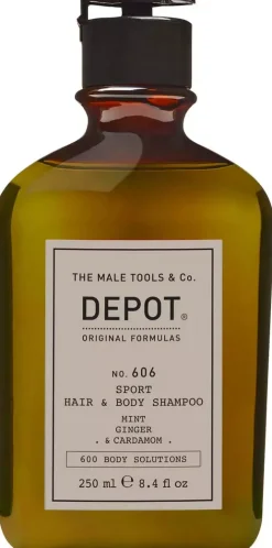DEPOT MALE TOOLS No. 606 Sport Hair & Body Shampoo 250Ml 250 ml