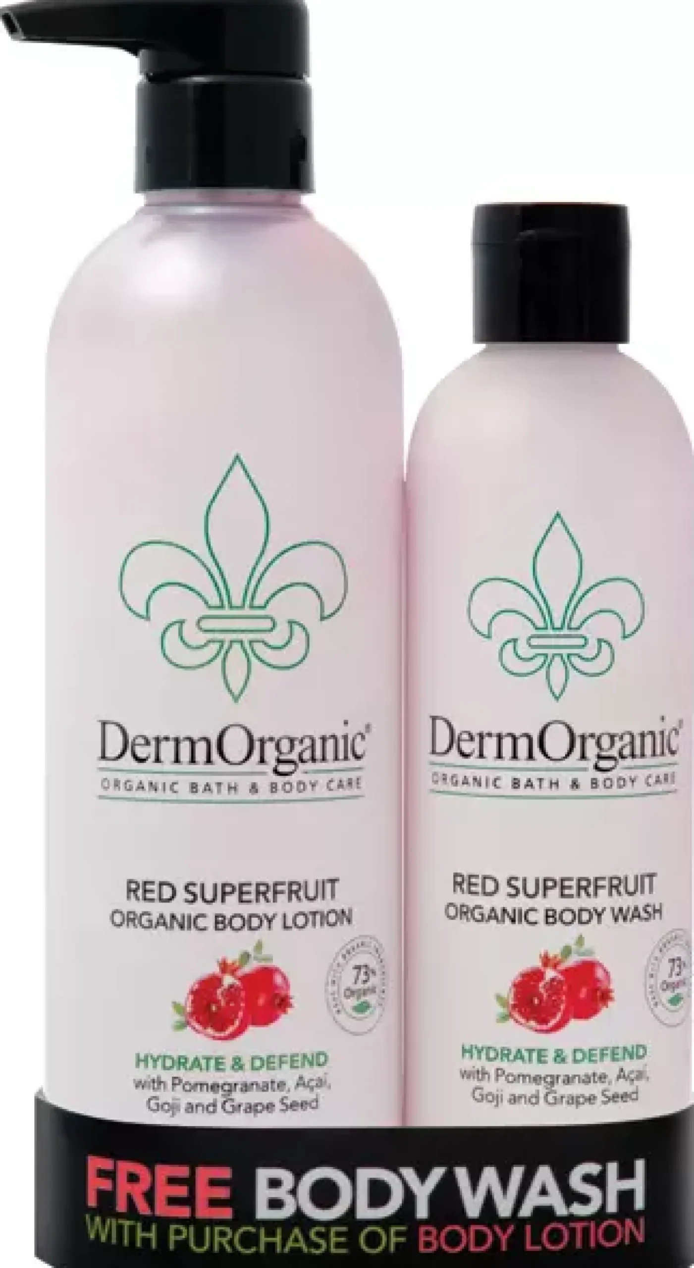 DermOrganic Bath & Body Duo Pack Red Superfruits