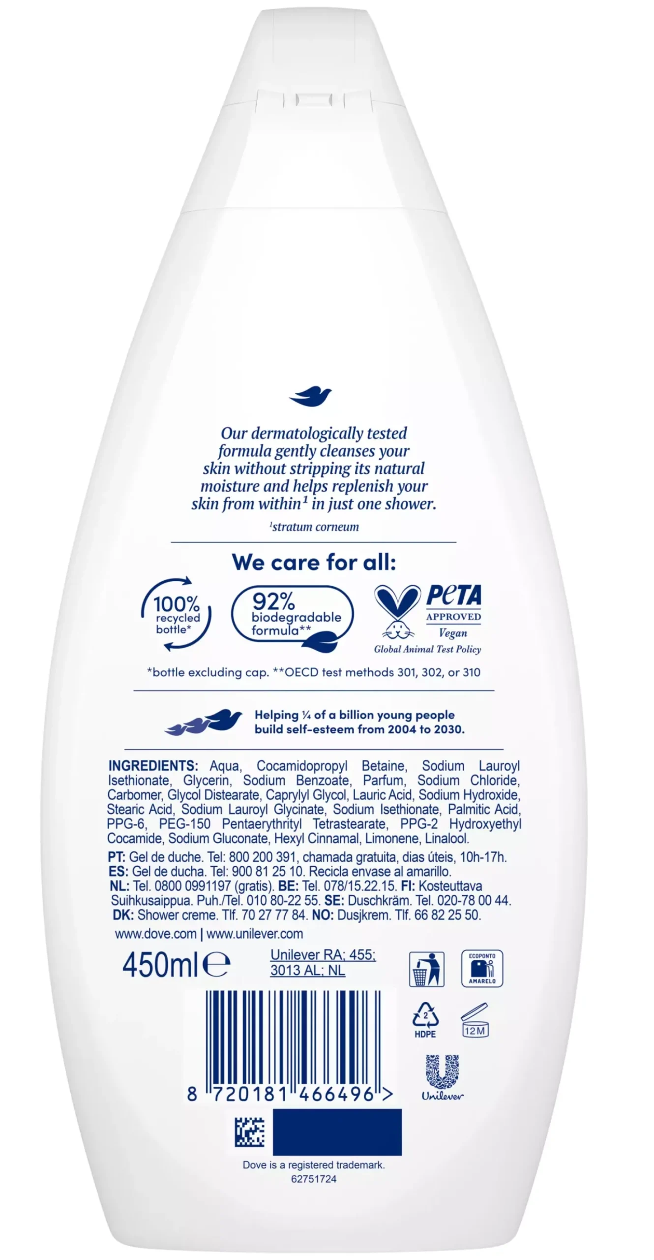 Dove Shower Gel Hydrate 250 ml
