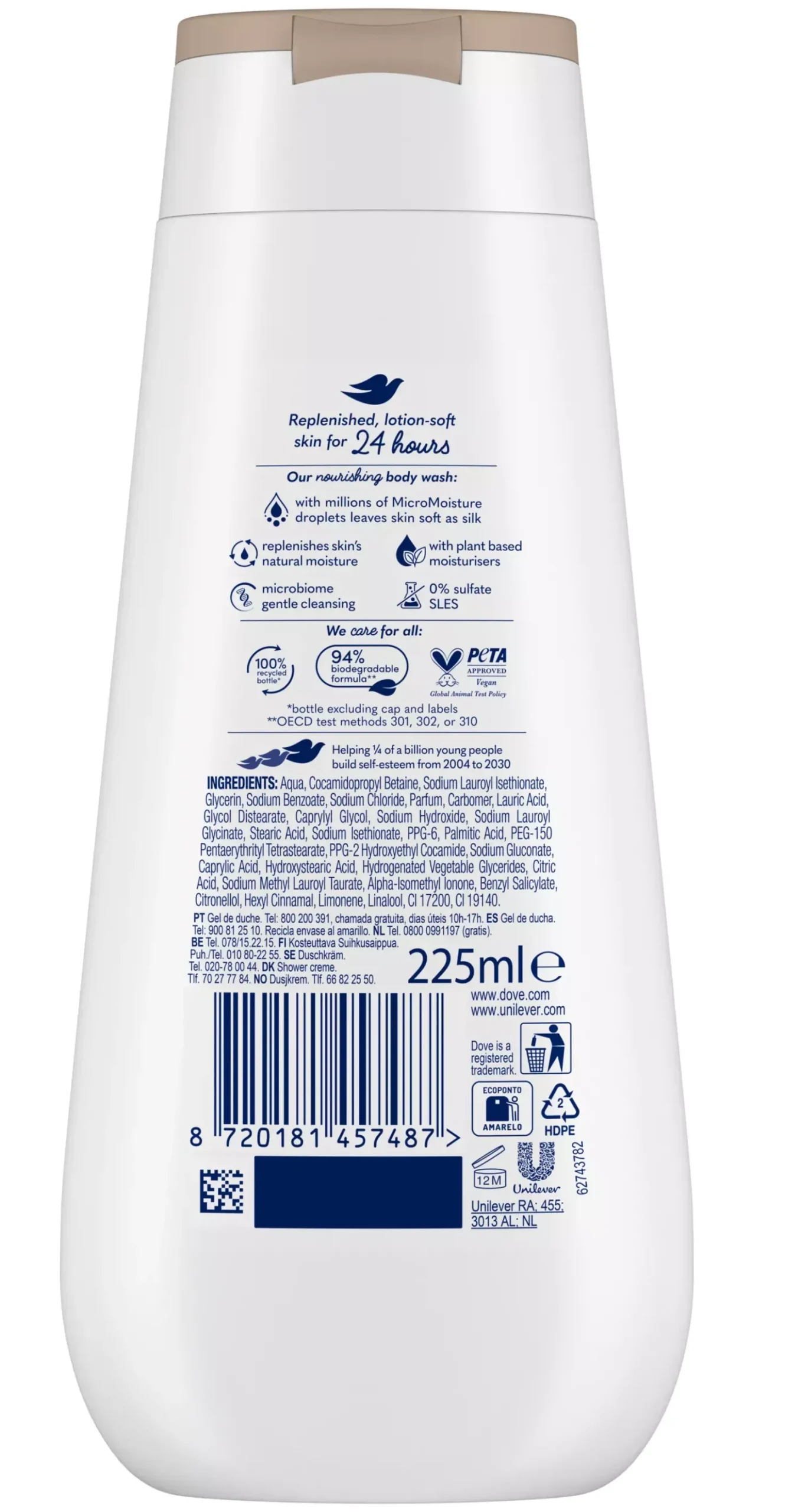 Dove Shower Gel Nourishing Silk 225 ml