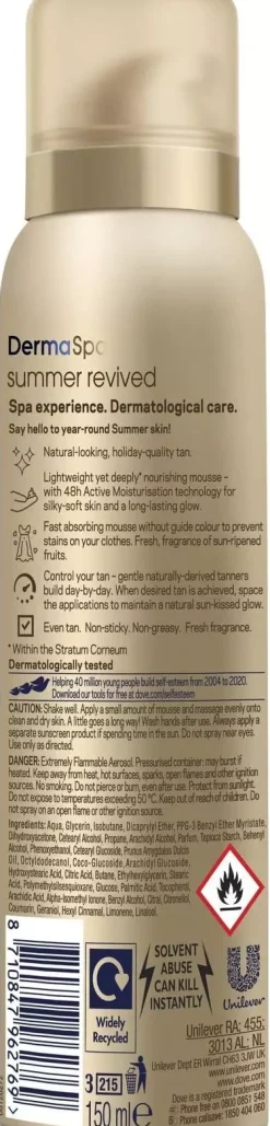 Dove Tanning Mousse Fair to Medium 150 ml