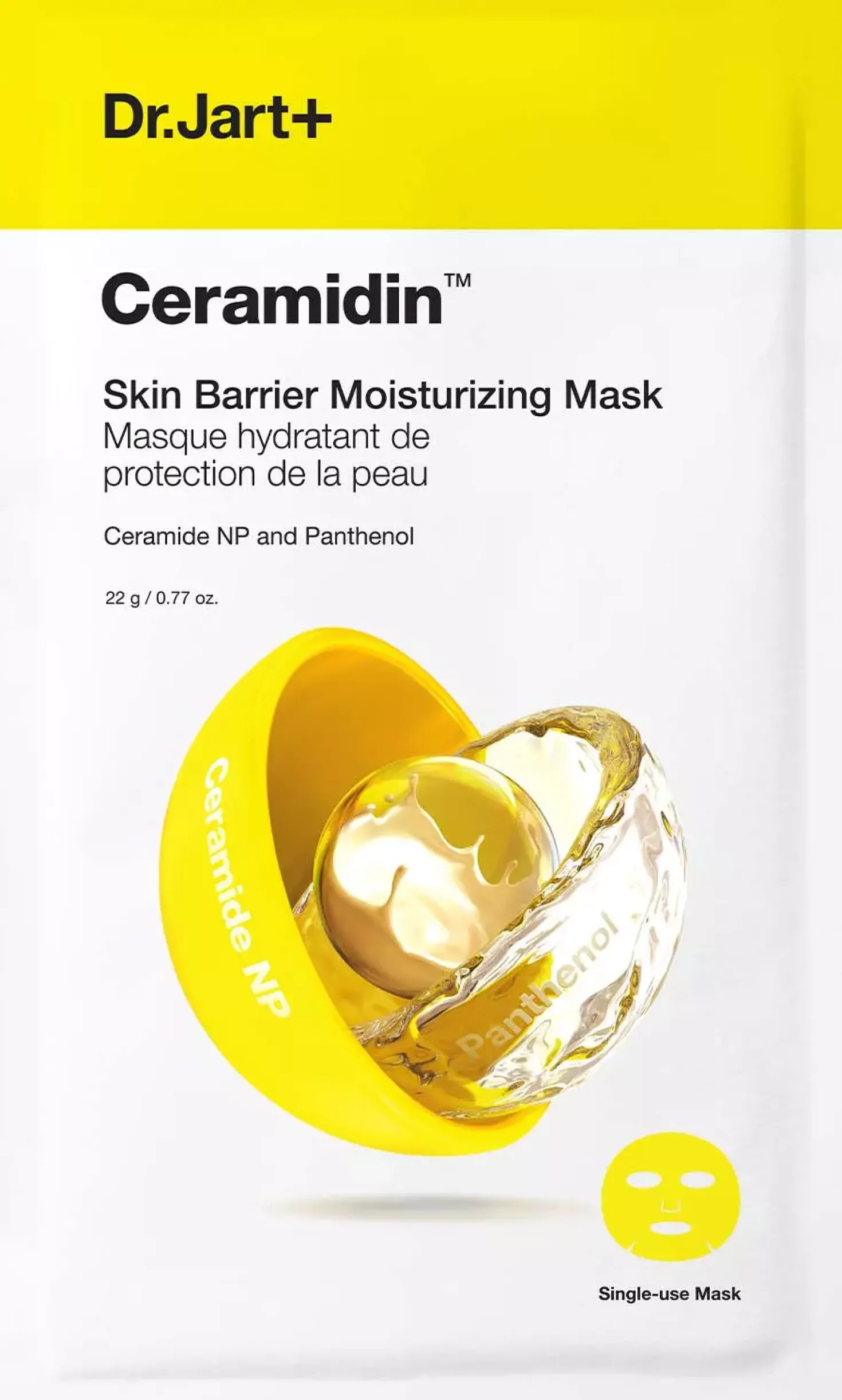 Dr.Jart+Ceramidin Skin Barrier Moisturizing Mask 22 stk