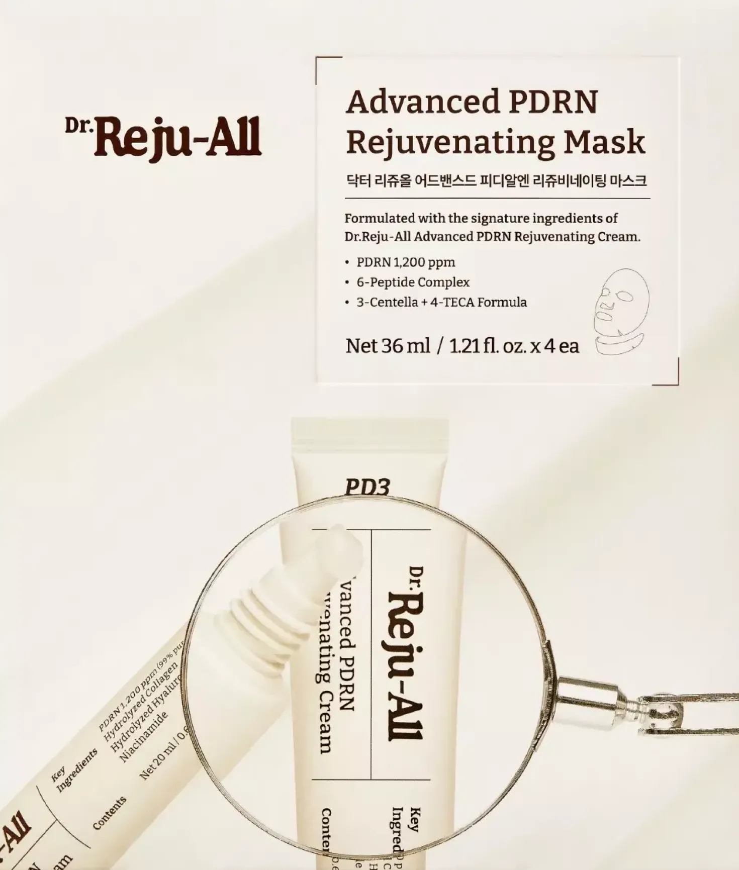 Dr. Reju-All Advanced PDRN Rejuvenating Mask 1Box 4 stk