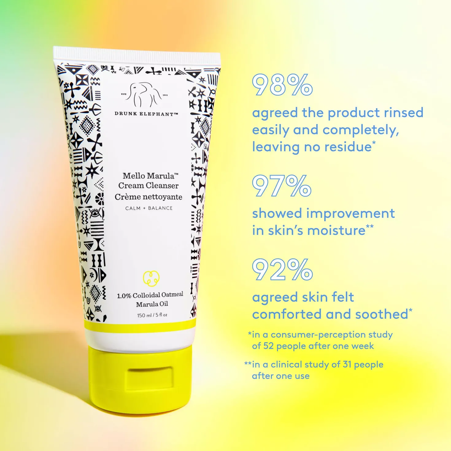Drunk Elephant Mello Marula™ Cream Cleanser 150 ml