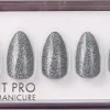 DUFFBEAUTY Instant Pro PressOn Manicure Diamond Dust, Medium Almond