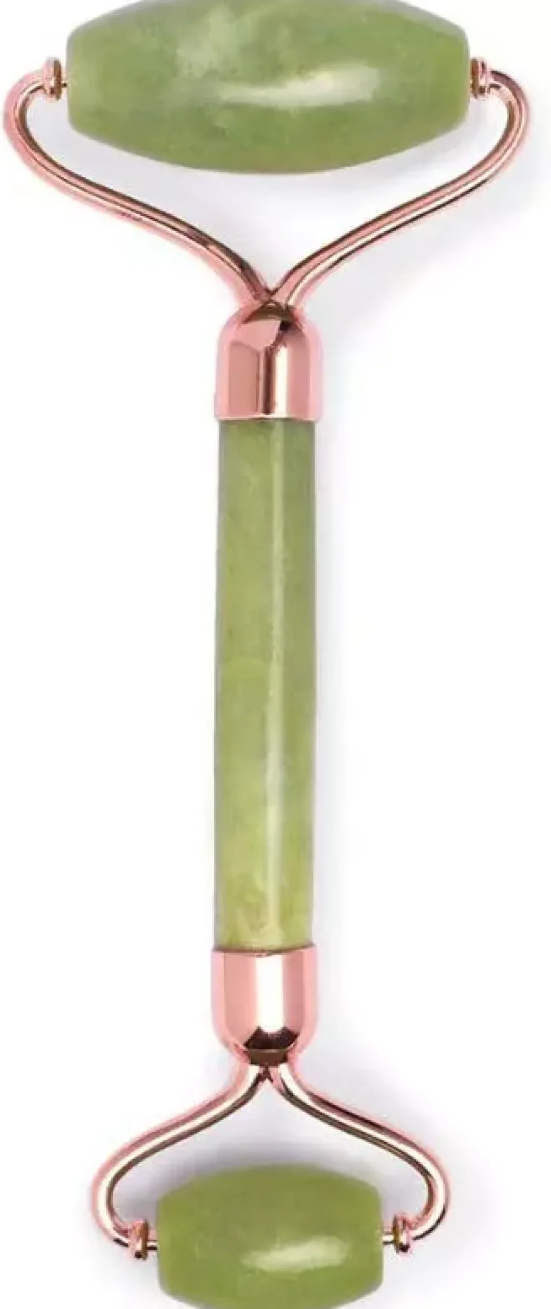 Earth Harbor Island Jade Rose Gold Gemstone Facial Roller