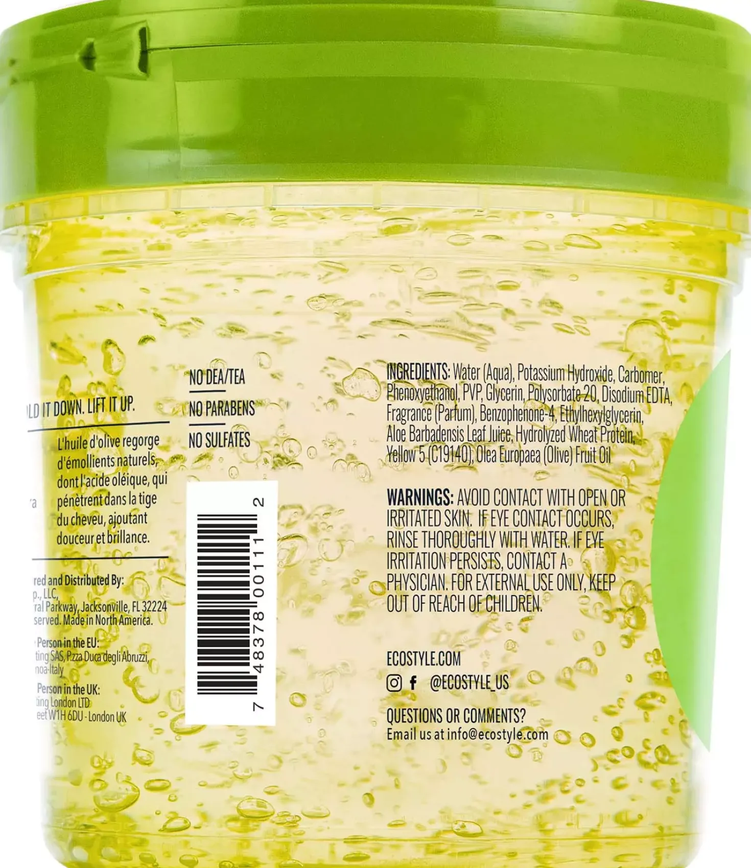 Eco Style Olive Oil Styling Gel 59 ml