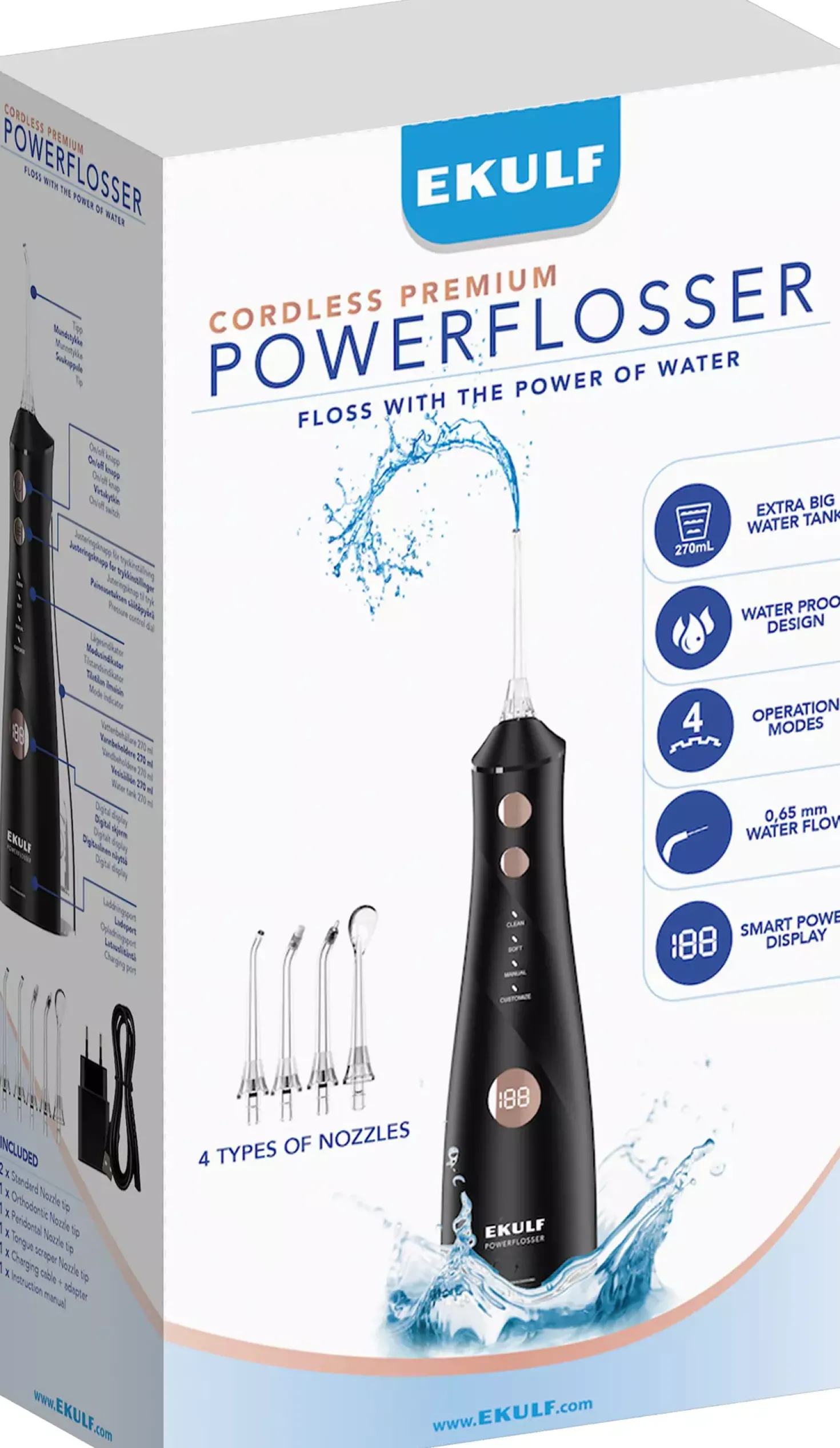 EKULF PowerFlosser Premium White
