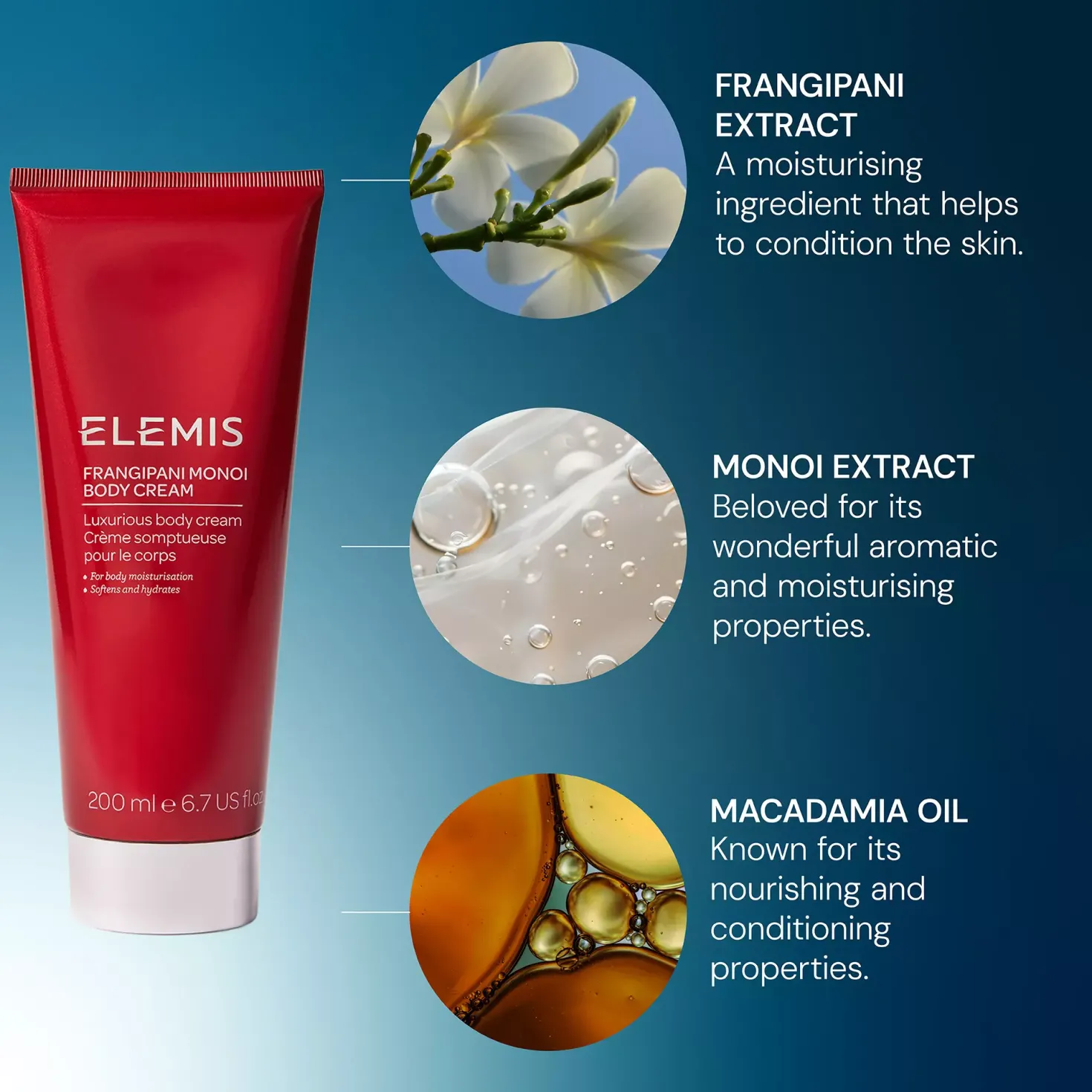 Elemis Frangipani Monoi Body Cream 200 ml