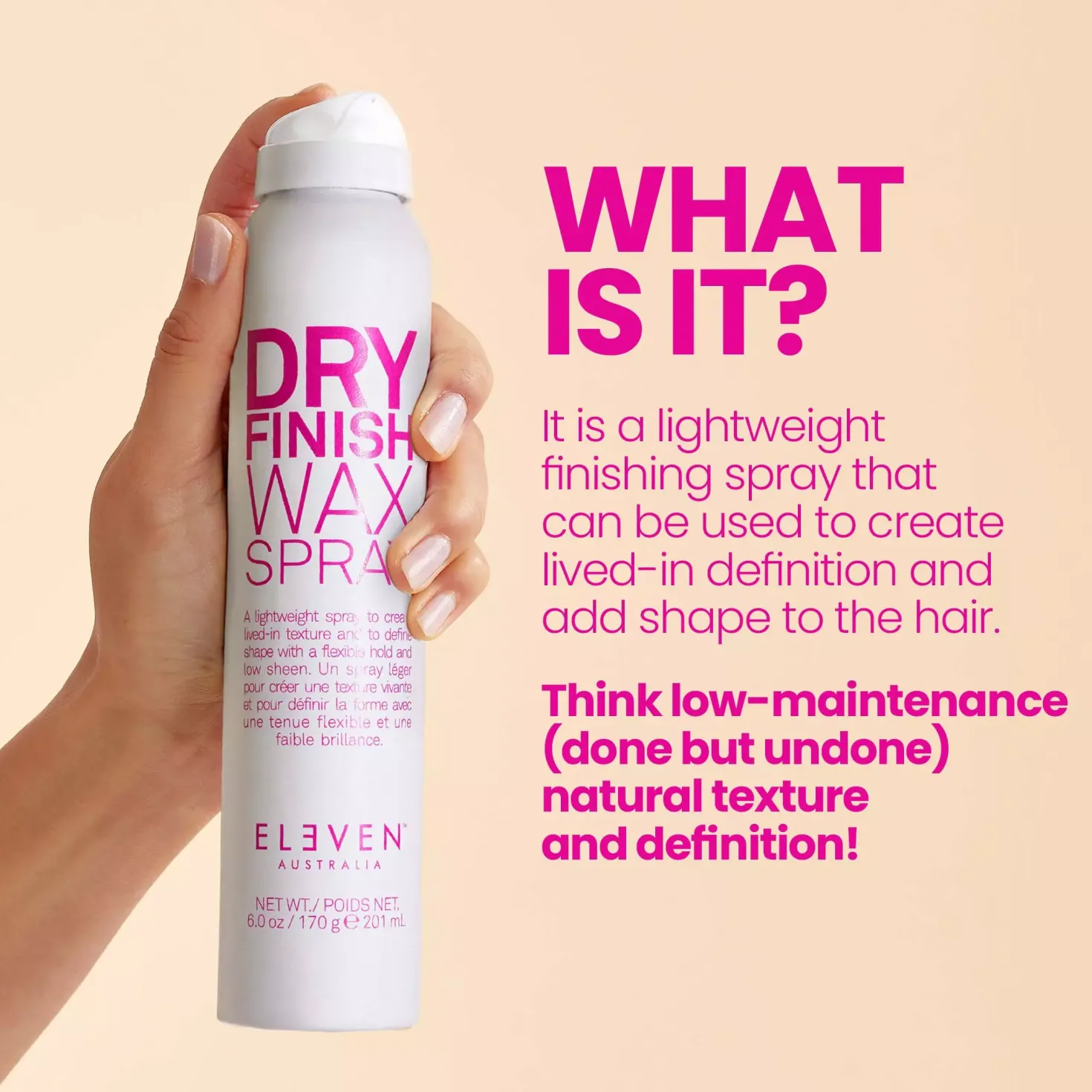 Eleven Australia Dry Finish Wax Spray 200 ml
