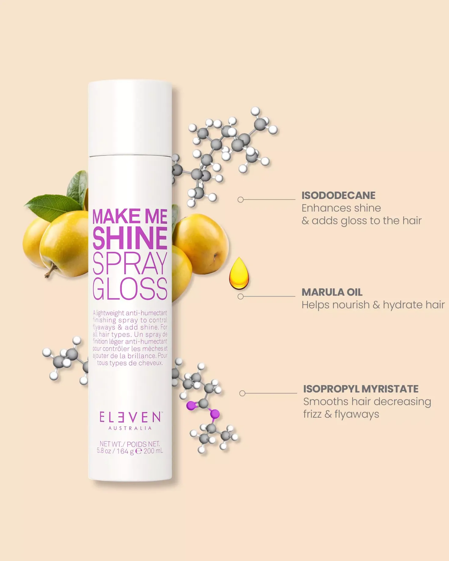 Eleven Australia Make Me Shine Spray Gloss 200 ml