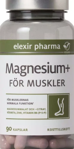 Elexir Pharma Magnesium+ För muskler 90 stk