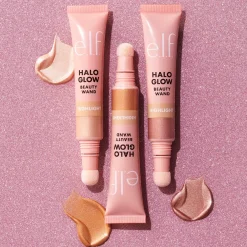 e.l.f. Halo Glow Highlight Beauty Wand Champagne Campaign
