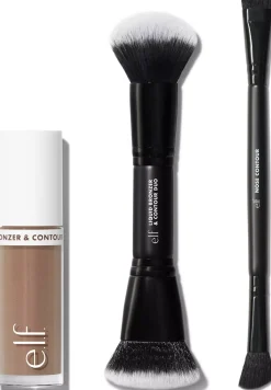 e.l.f. Liquid Bronzer & Contour Duo Brush