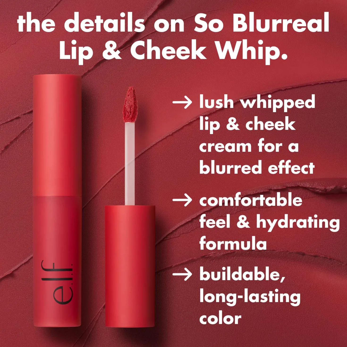 e.l.f. So Blurreal Lip & Cheek Whip Chiffon & On