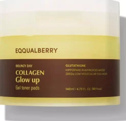 Eqqualberry Collagen Glow Up Gel Toner Pads 140 ml