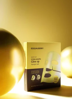 Eqqualberry Collagen Glow Up Hydrogel Mask 4 stk