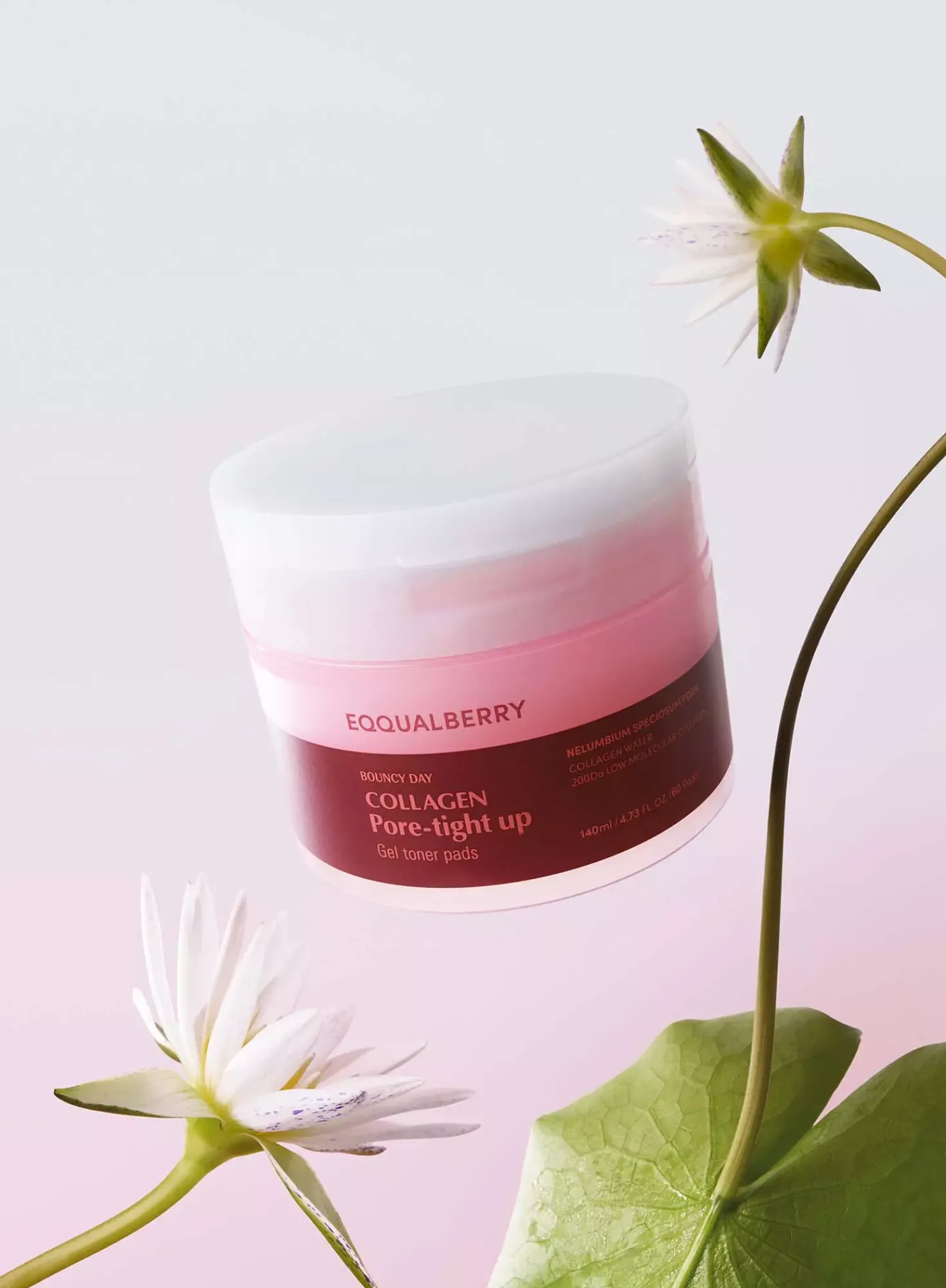 Eqqualberry Collagen Pore-Tight Up Gel Toner Pads 140 ml