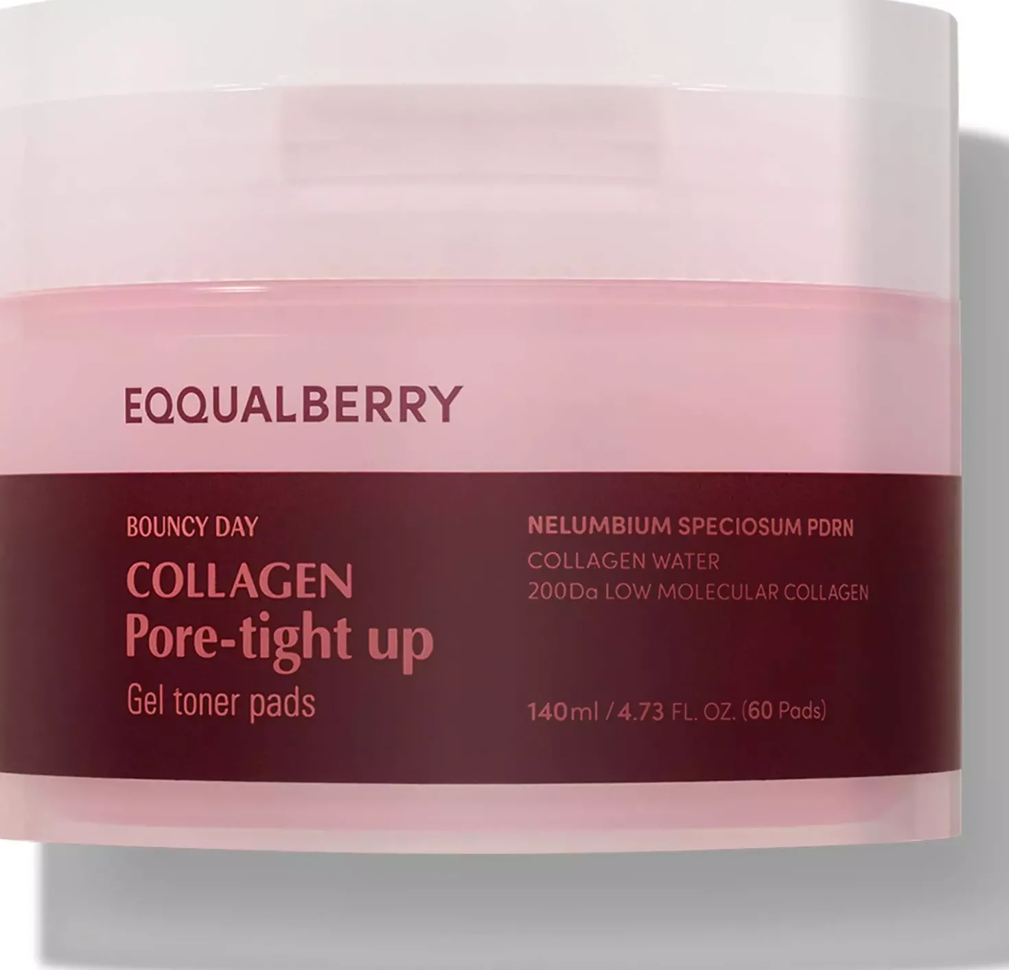 Eqqualberry Collagen Pore-Tight Up Gel Toner Pads 140 ml