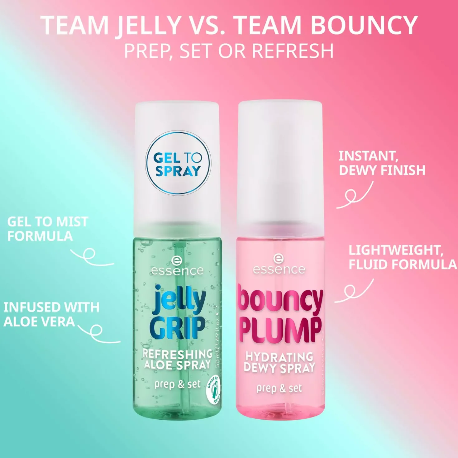 essence Bouncy Plump Hydrating Dewy Spray 50 ml