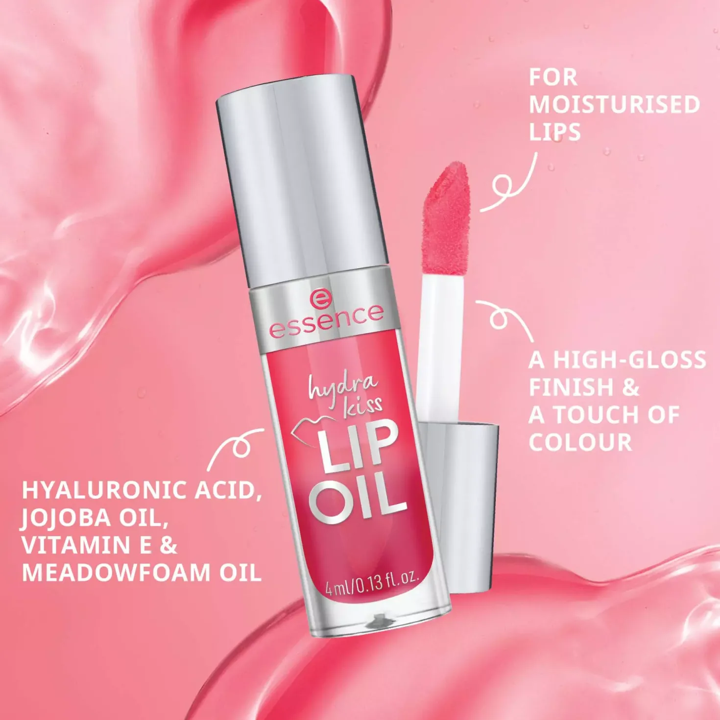 essence Hydra Kiss Lip Oil 01 Kiss From A Rose
