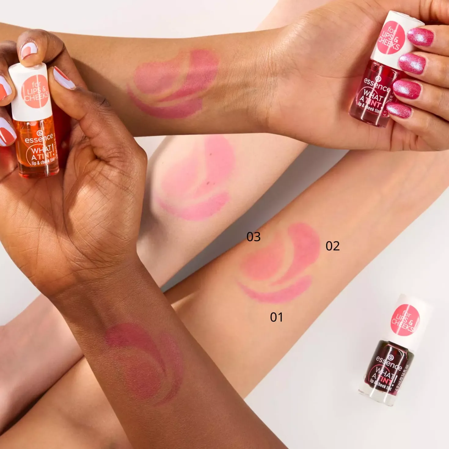 essence What A Tint! Lip & Cheek Tint 01 Kiss From A Rose