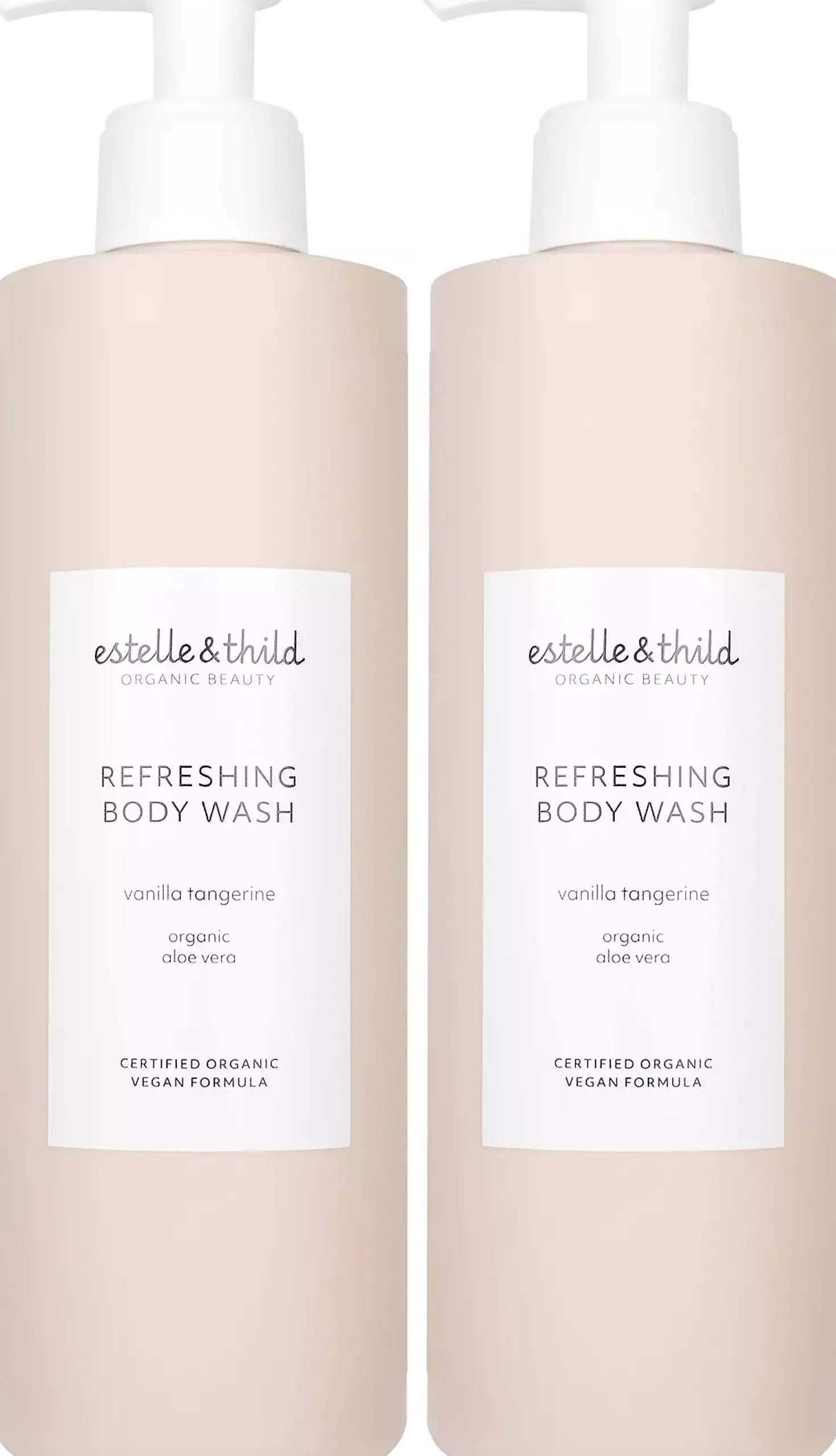 Estelle&Thild Organic BeautyVanilla Tangerine Refreshing Body Wash 2 x 400 ml