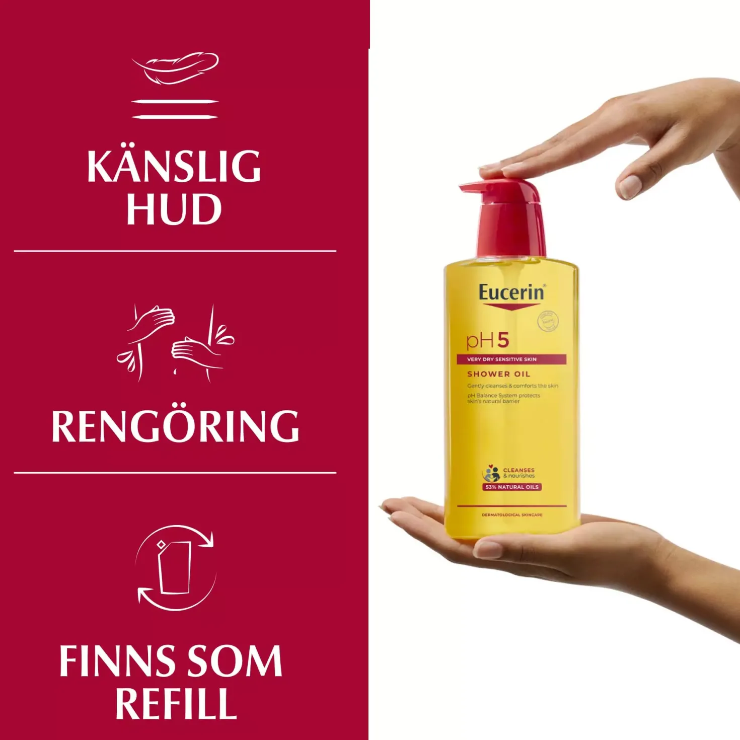 EucerinpH5 Shower Oil parfym 400 ml