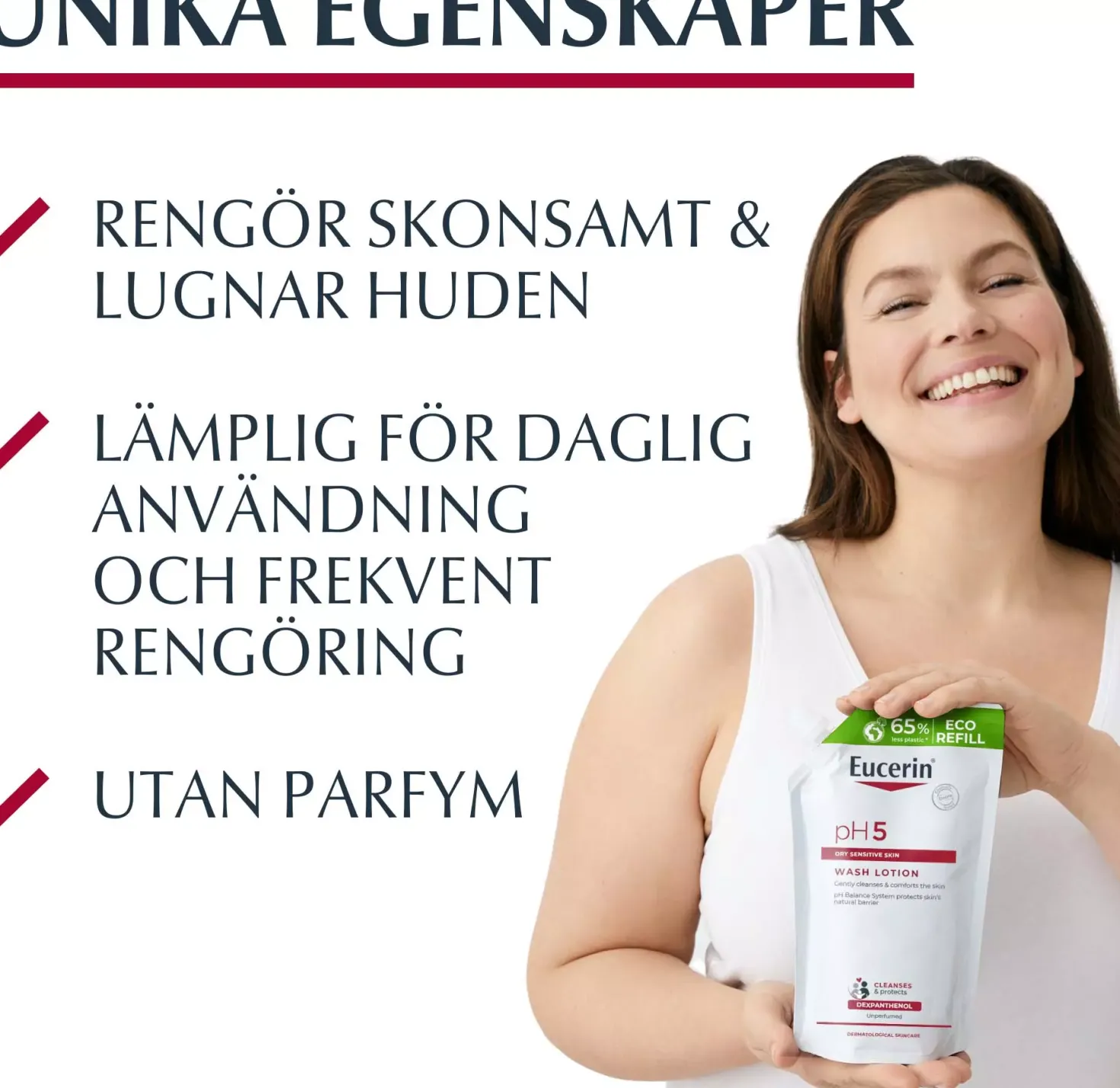 EucerinpH5 Washlotion Refill oparfymerad 400 ml