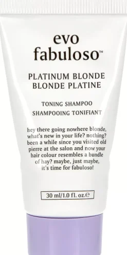 EvoFabuloso Platinum Blonde mini shampoo 30 ml