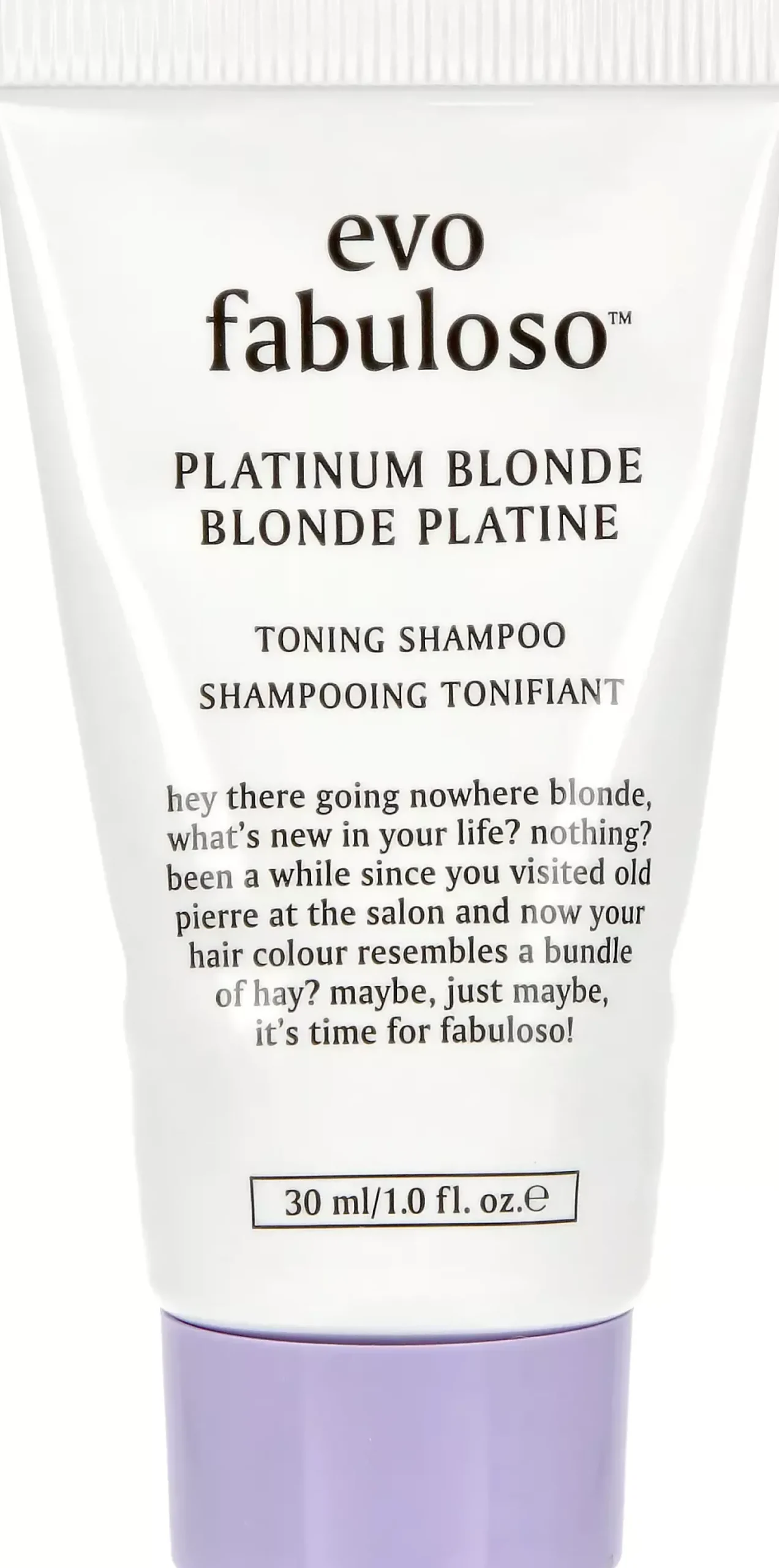 EvoFabuloso Platinum Blonde mini shampoo 30 ml