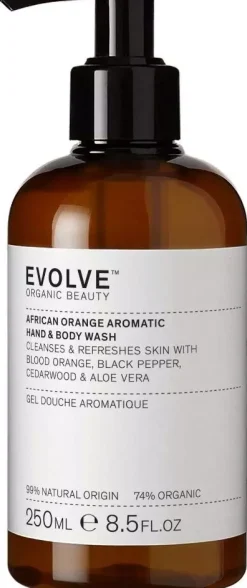 Evolve Organic Beauty African Orange Aromatic Hand & Body Wash 250 ml