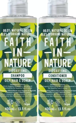 Faith In Nature Bundle Seaweed & Citrus Shampoo 400 ml & Conditioner 400 ml