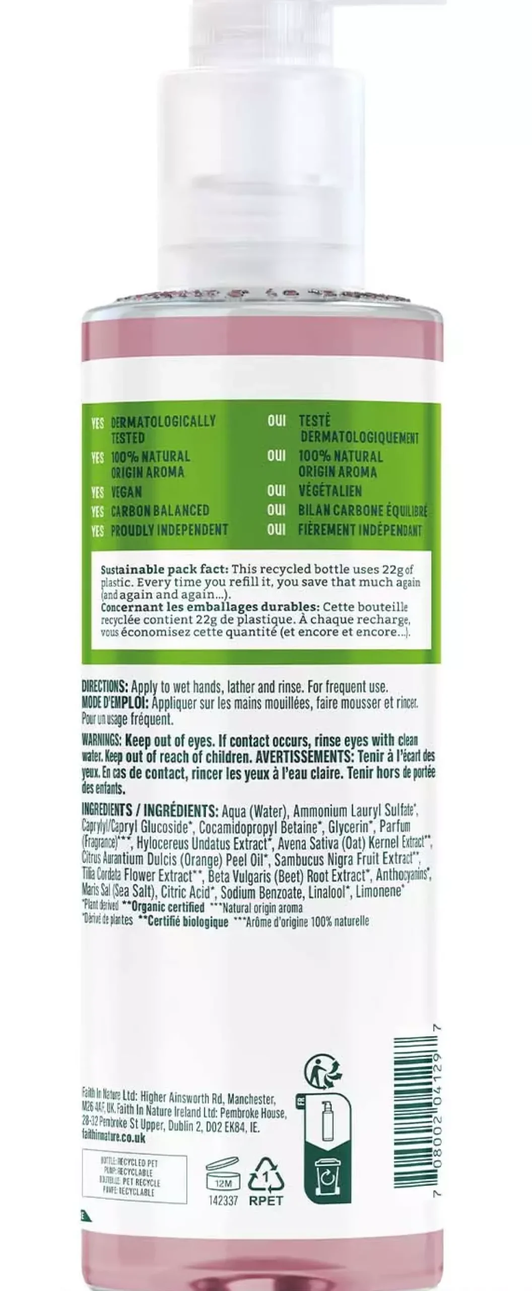 Faith In Nature Hand Wash Dragon Fruit 400 ml