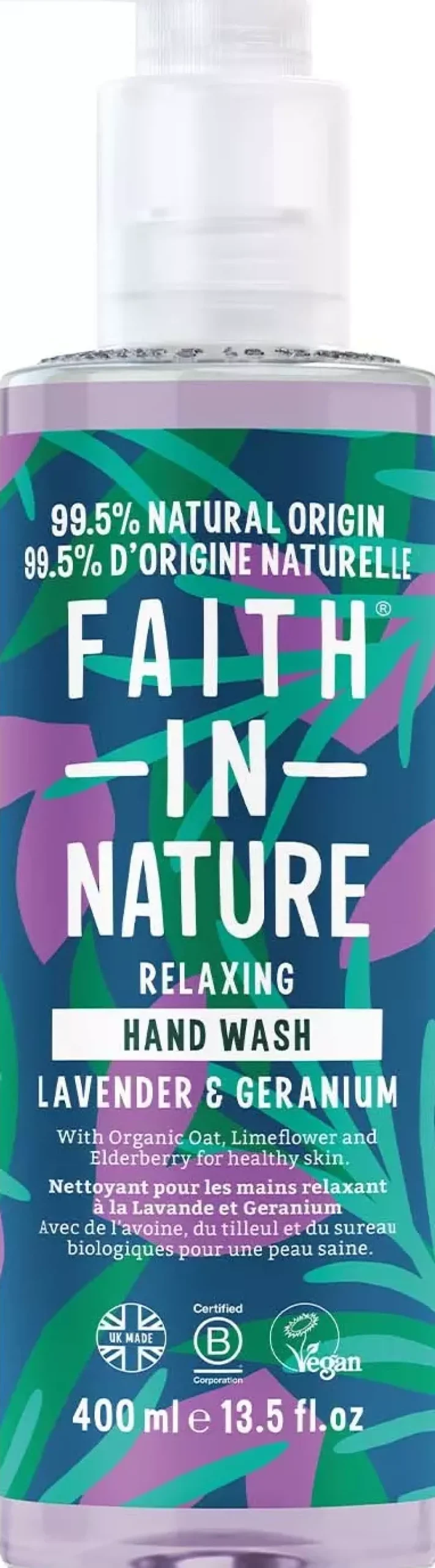 Faith In Nature Hand Wash Lavender & Geranium 400 ml