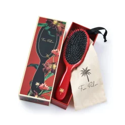Fan Palm Medium Red Poppy Brush