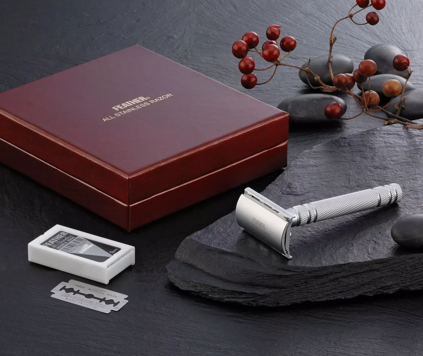 Feather All Stainless Double Edge Razor AS-D2 1 stk