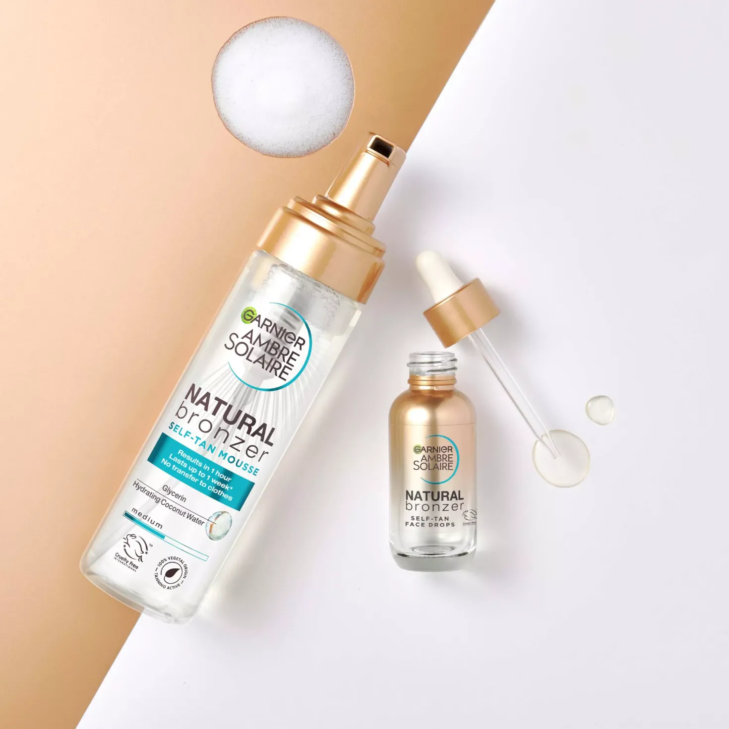 GarnierAmbre Solaire Natural Bronzer Self Tan Face Drops 30 ml
