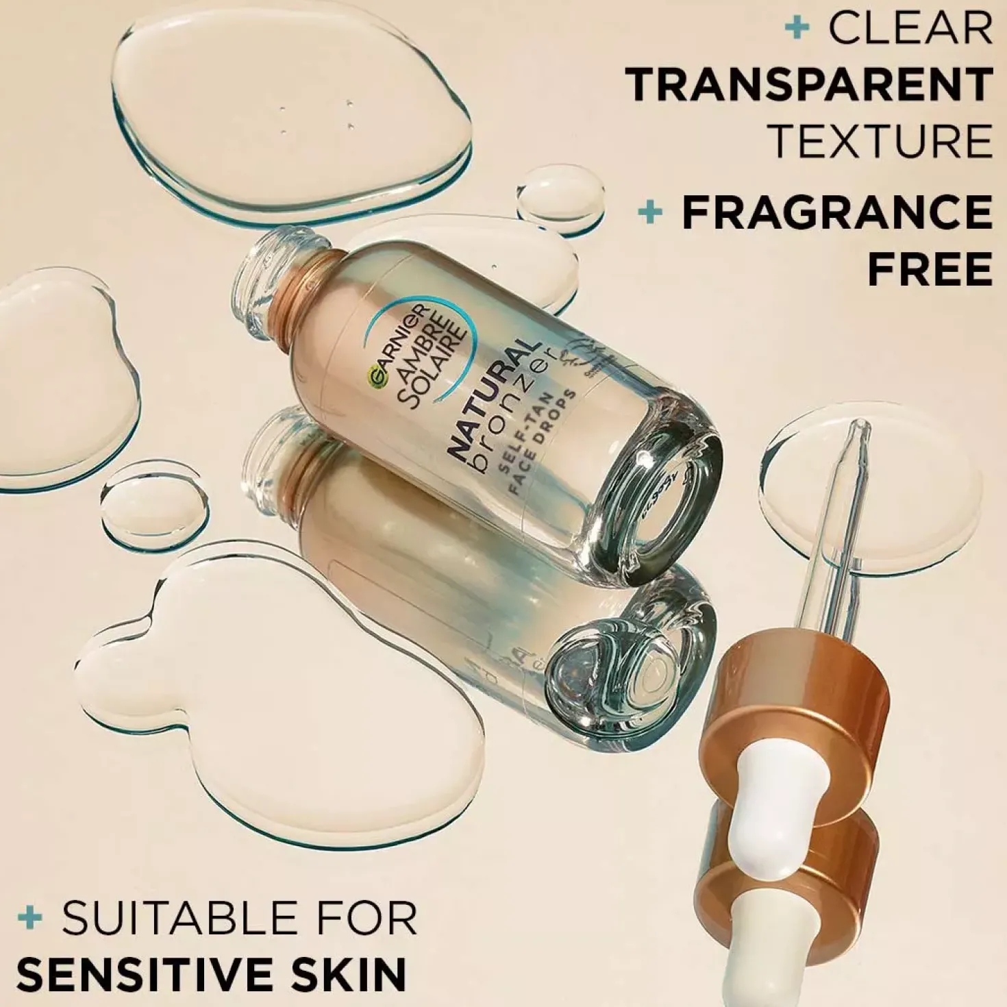 GarnierAmbre Solaire Natural Bronzer Self Tan Face Drops 30 ml