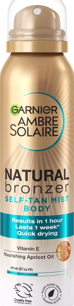 GarnierAmbre Solaire Natural Bronzer Self-Tan Mist Body for Normal Skin 150 ml
