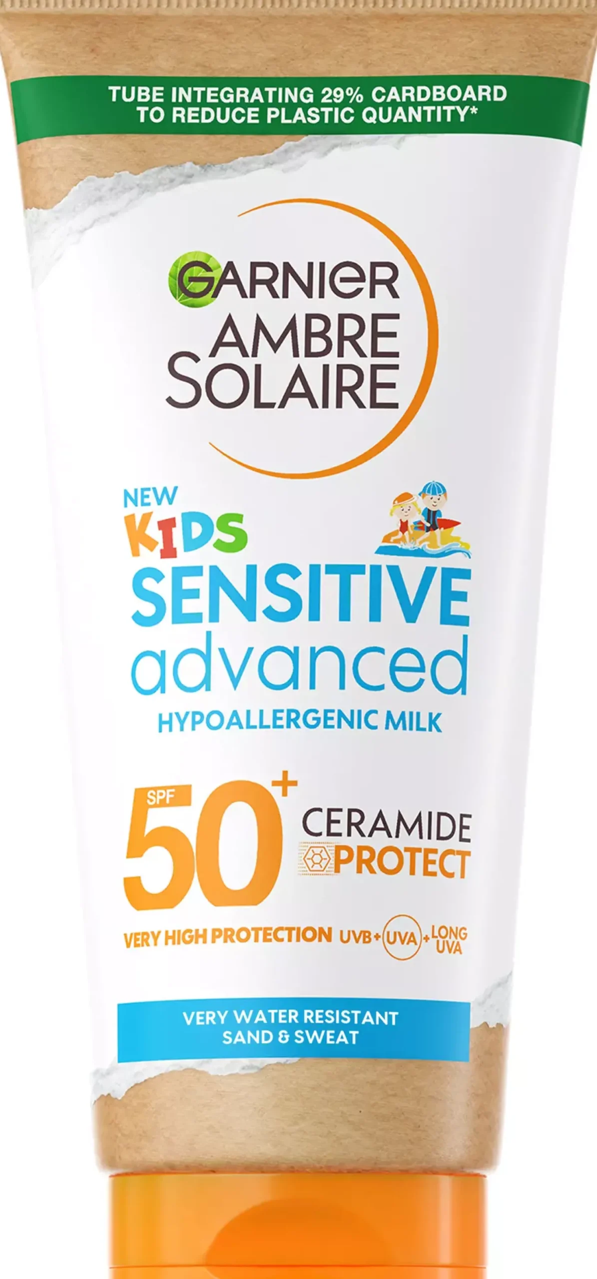 GarnierAmbre Solaire Sensitive Advanced Kids Hypoallergenic Face & Body Lotion SPF50+ for Sensitive Skin 175 ml
