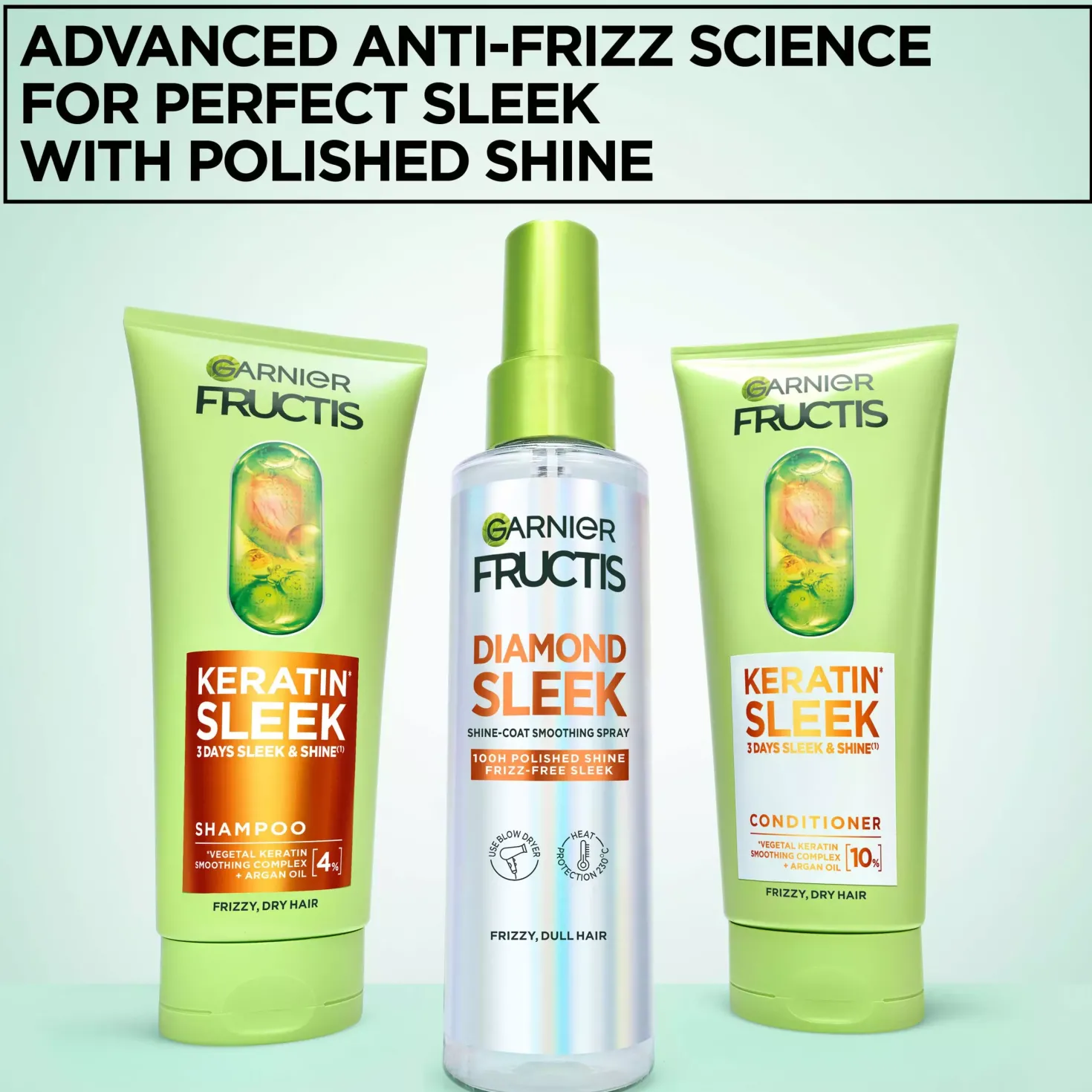 GarnierFructis Diamond Sleek Shine-Coat Smoothing Spray 150 ml