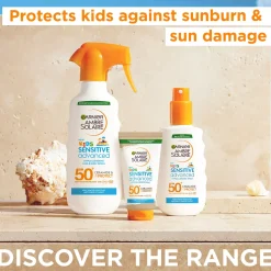 GarnierFructis Sensitive Advanced Kids Hypoallergenic Face & Body Spray SPF50+ for Sensitive Skin 270 ml