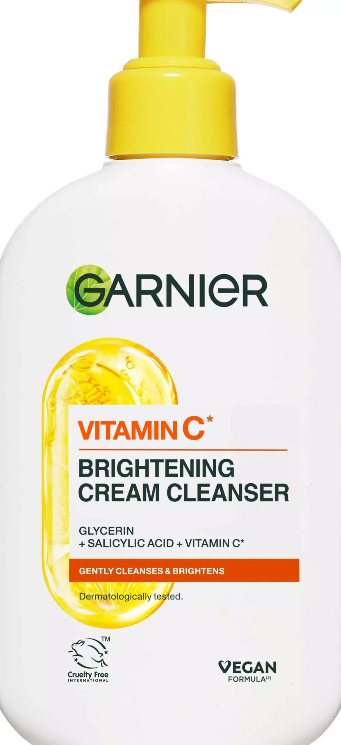 Garnier Vitamin C* Glow Boost Cream Cleanser For Dull Skin 250 ml