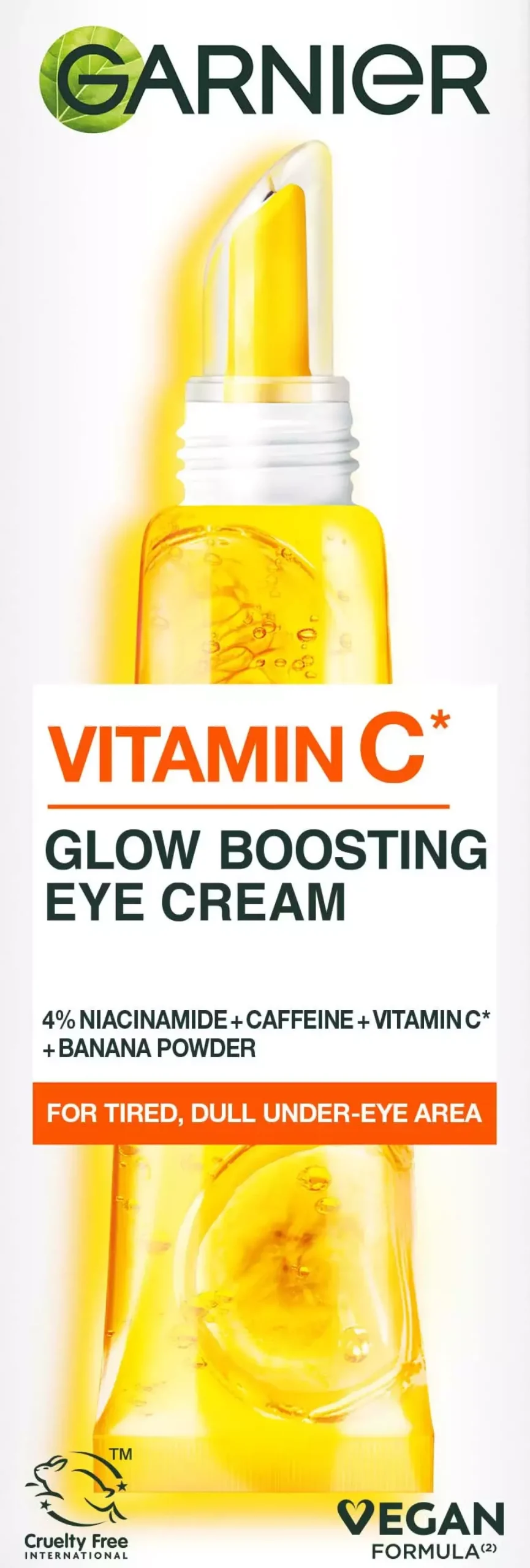 Garnier Vitamin C* Glow Boosting Eye Cream For Dull Skin 15 ml