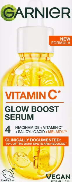 Garnier Vitamin C* Glow Boost Serum For Dull Skin 30 ml