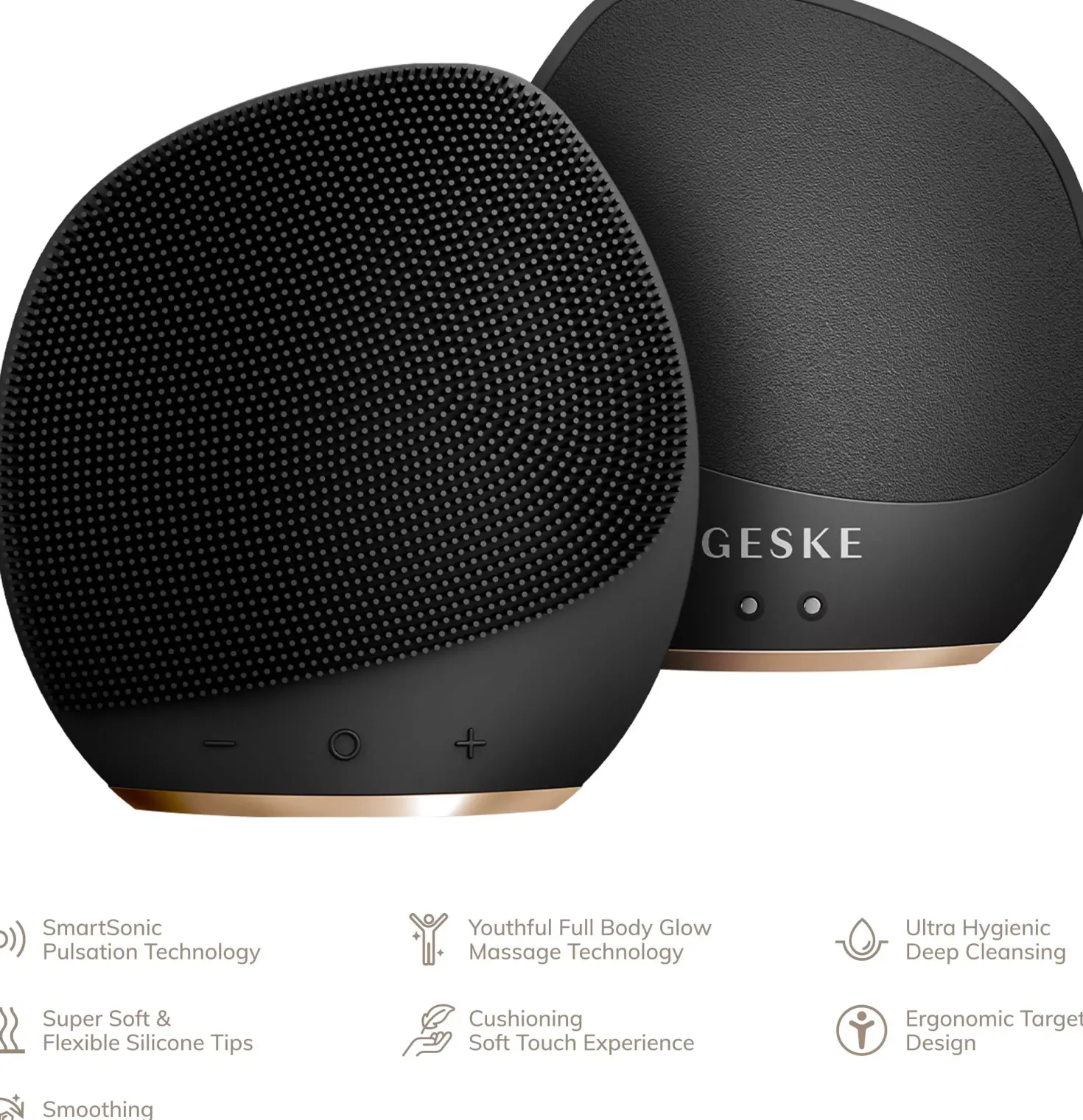 Geske 7 in 1 Sonic Body Brush Gray